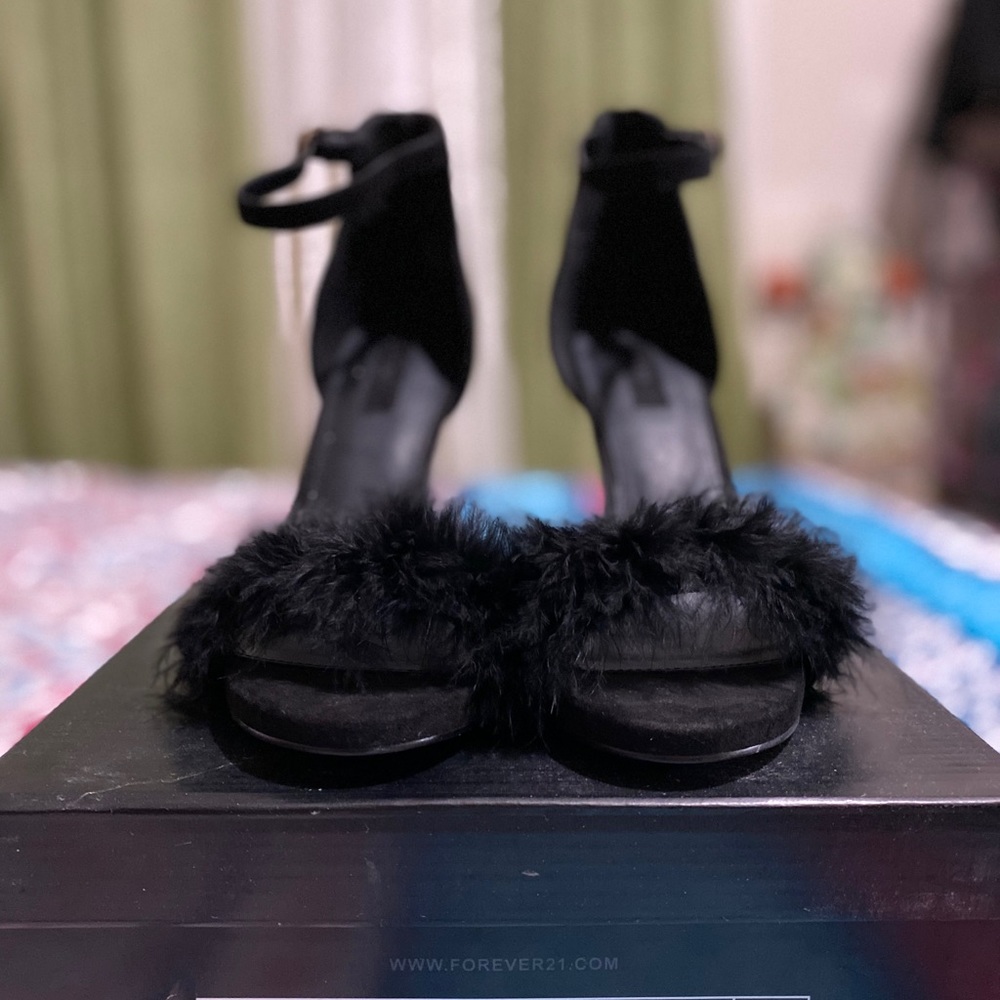 Forever 21 Feather Stiletto Heels